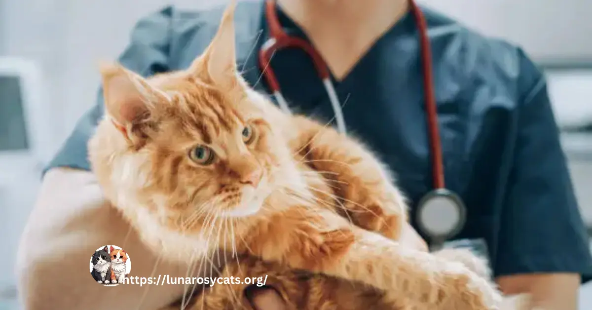 Alt Text: "A Maine Coon cat resting on a couch, highlighting its large size and bushy tail. This image represents the importance of understanding health issues like Hypertrophic Cardiomyopathy and obesity in Maine Coons."